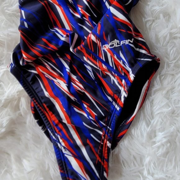 NWT! DOLFIN RWB STORMY Girls Swimwear Size 22 - Picture 4 of 7